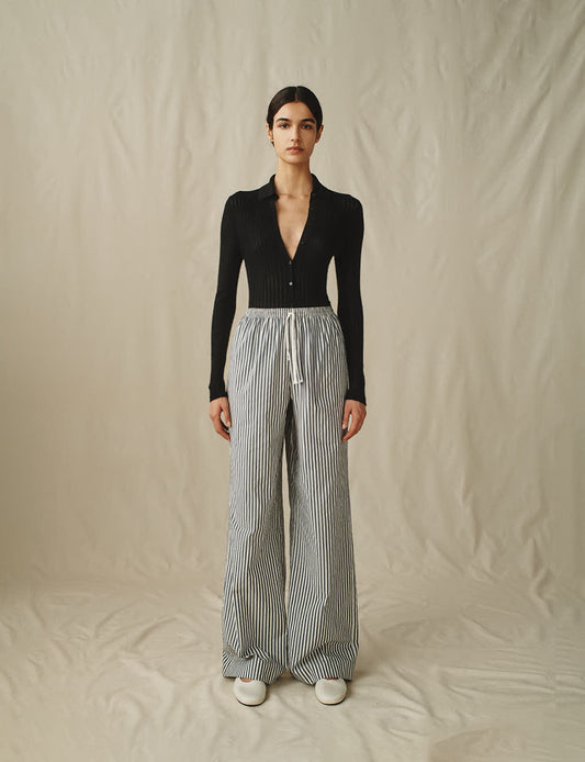 The Slouch Pants in Sunwashed Stripe