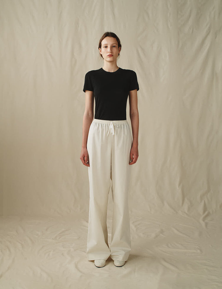The Slouch Pants in Cotton Poplin
