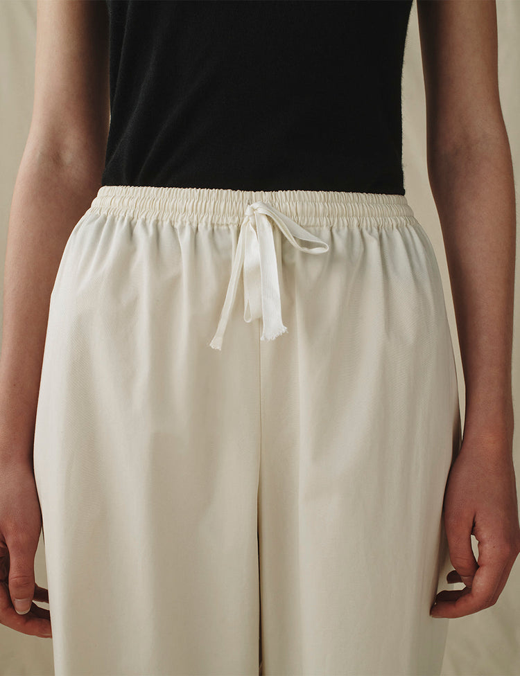 The Slouch Pants in Cotton Poplin