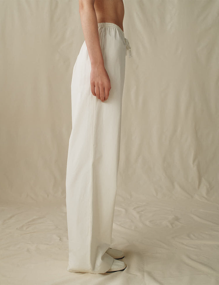 The Slouch Pants in Cotton Poplin