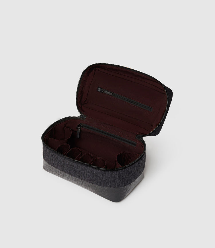 Westman Atelier By Métier Oversized Makeup Train Case Bouclé Black