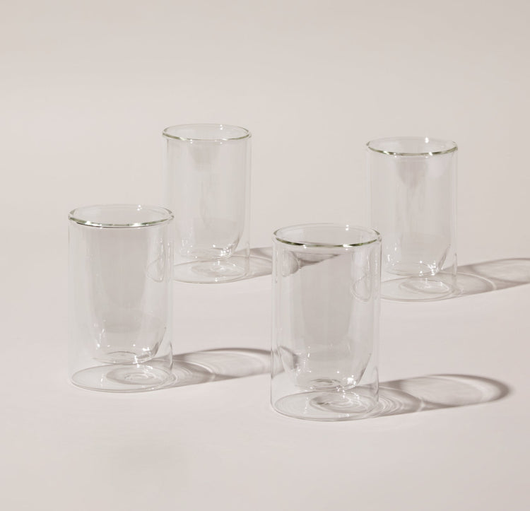 Double Wall Glasses - Pack of 4