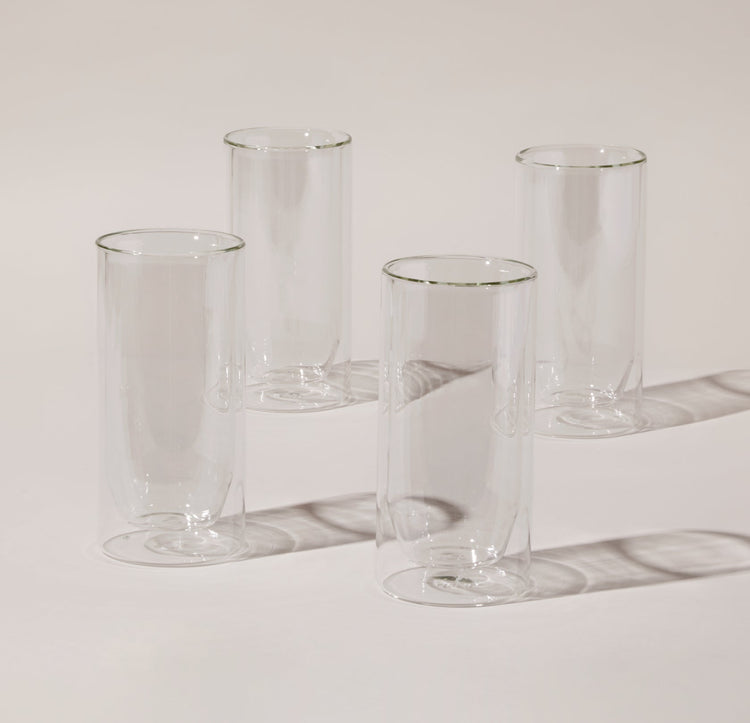 Double Wall Glasses - Pack of 4