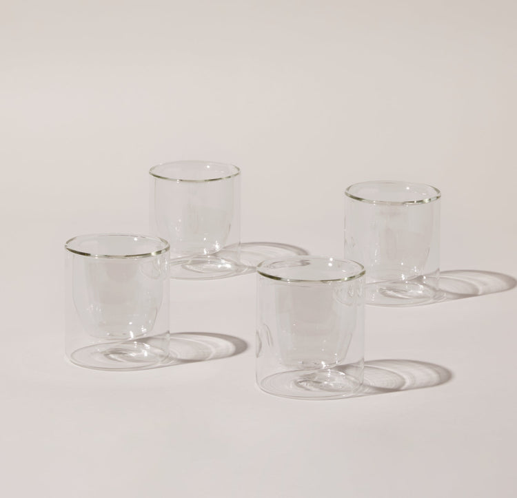 Double Wall Glasses - Pack of 4