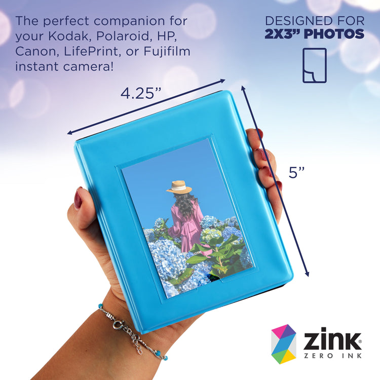 Zink Mini Photo Album 64-Pocket in Blue