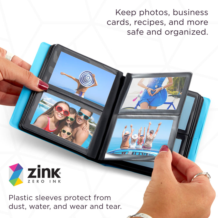 Zink Mini Photo Album 64-Pocket in Blue