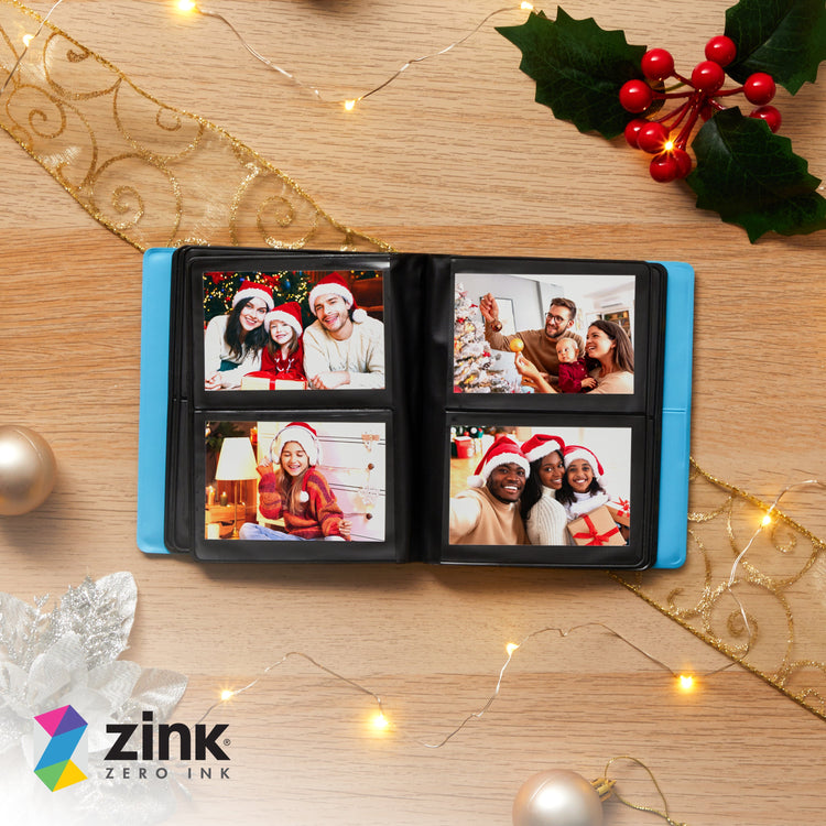 Zink Mini Photo Album 64-Pocket in Blue