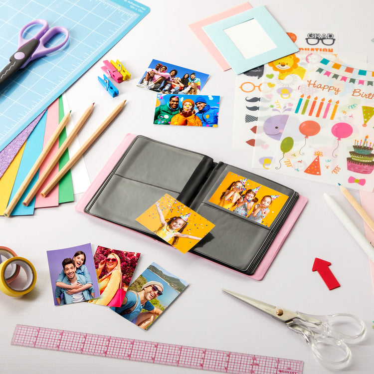 Zink Mini Photo Album 64-Pocket in Pink