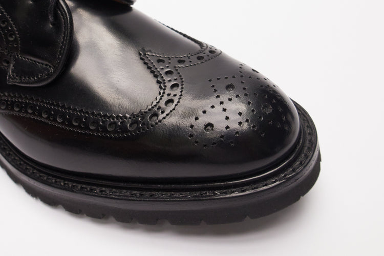 Guinevere Brogue Derby Shoes in Black