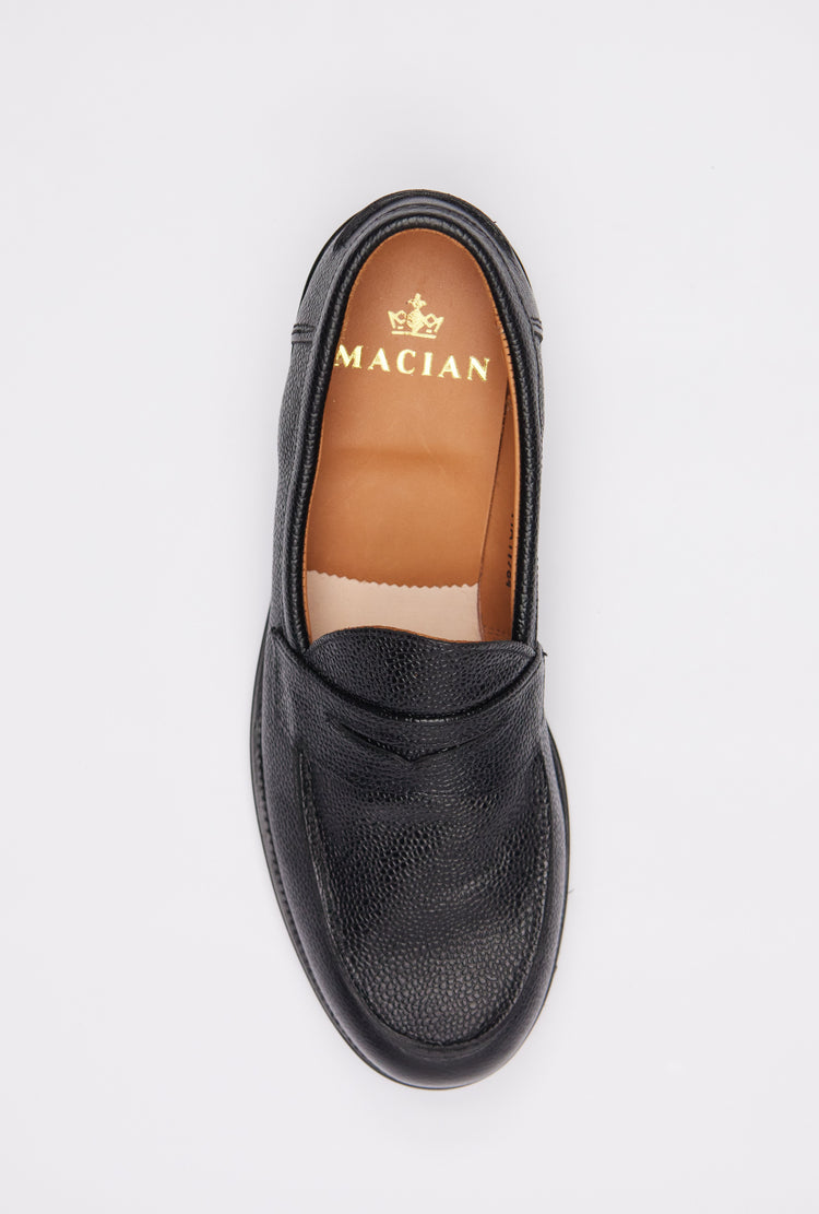 Ludo Penny Loafer in Black