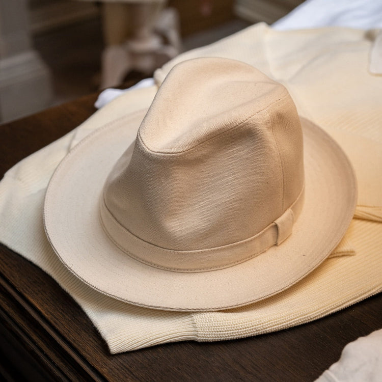 Cotton Hat in Ivory
