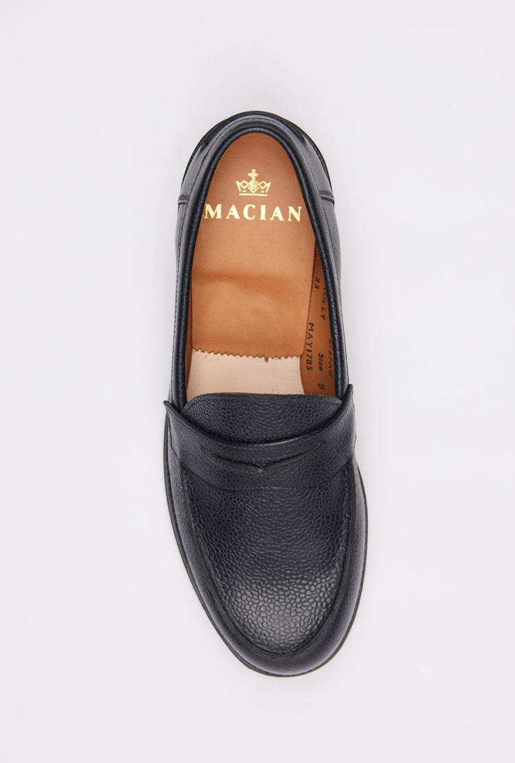 Ludo Penny Loafer in Midnight Navy