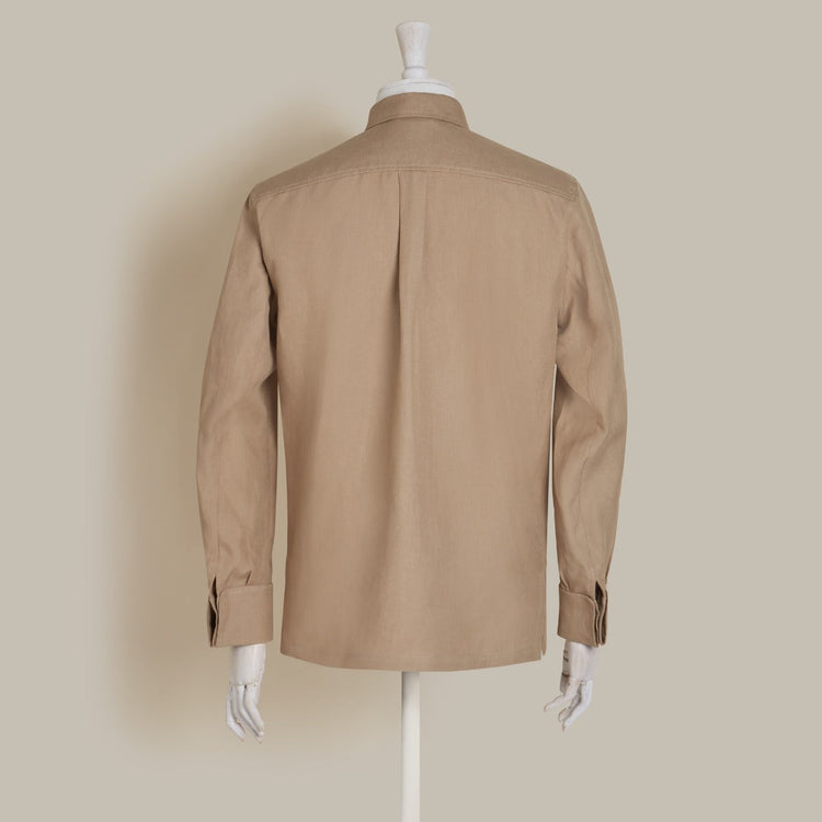 Linen Work Jacket in Natural