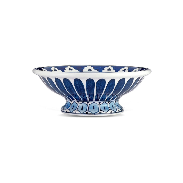 Iznik Tile Footed Bowl in Leaf