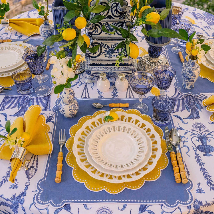 Seferî Pearl Napkin in Yellow