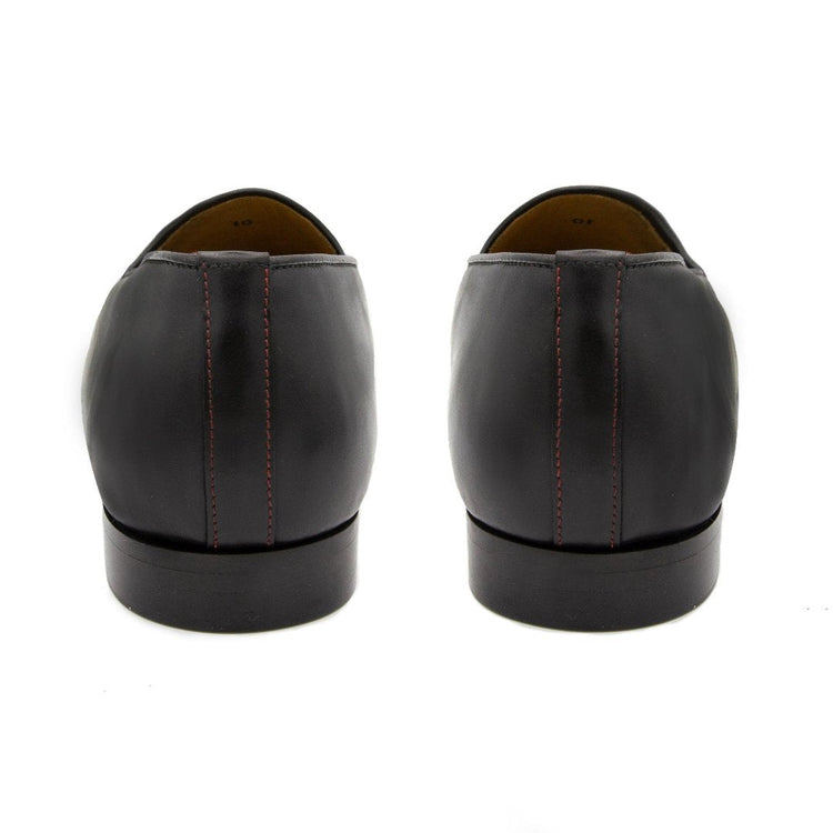 Women’s Black Leather Milano Loafer