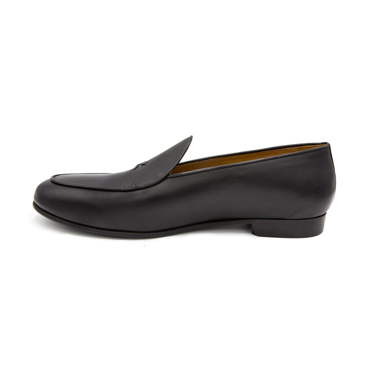 Men’s Black Leather Milano Loafer