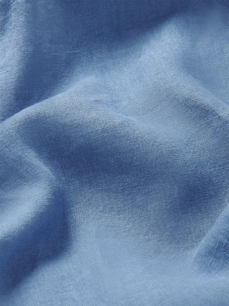 Men's Deep Blue Eleuthera Linen Trousers