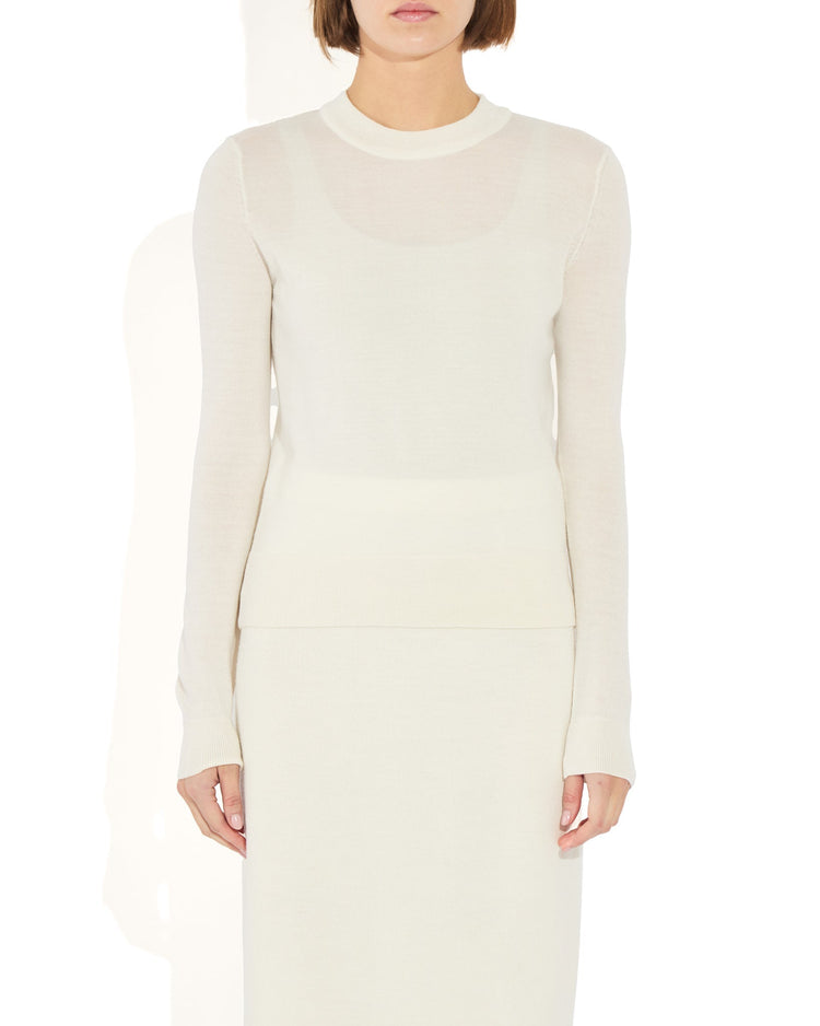 Cara Sweater in Blanc
