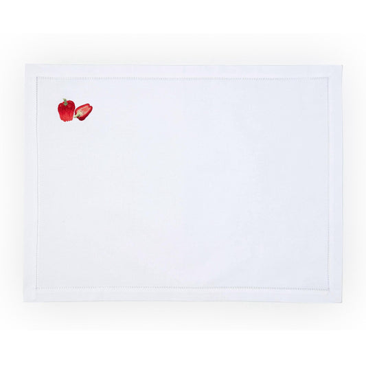 Bell Pepper Embroidered Placemat