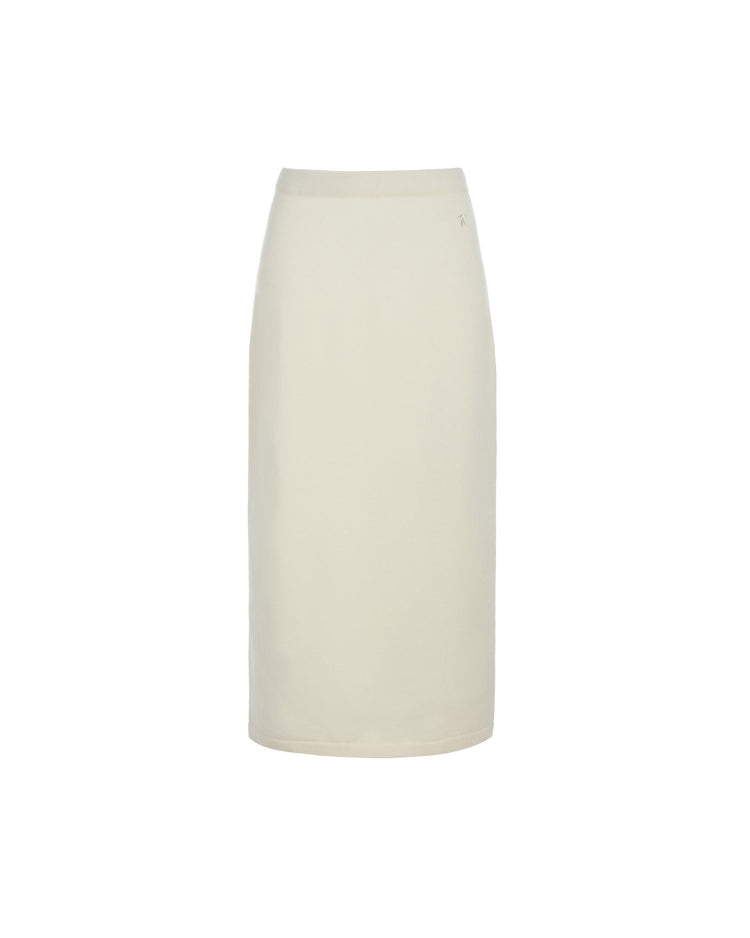 Dara Sweater Skirt in Blanc