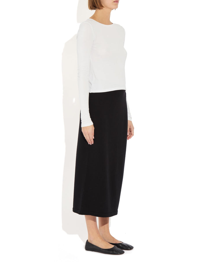 Dara Sweater Skirt in Noir