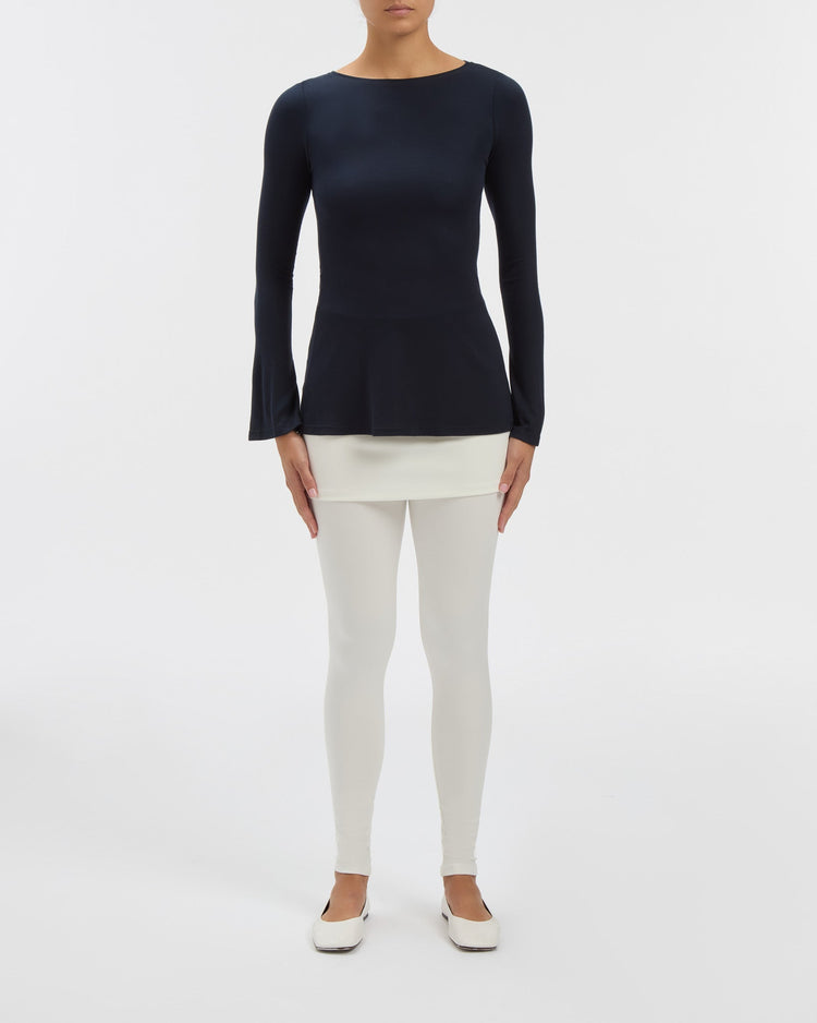 Evelyn Top in Midnight Navy