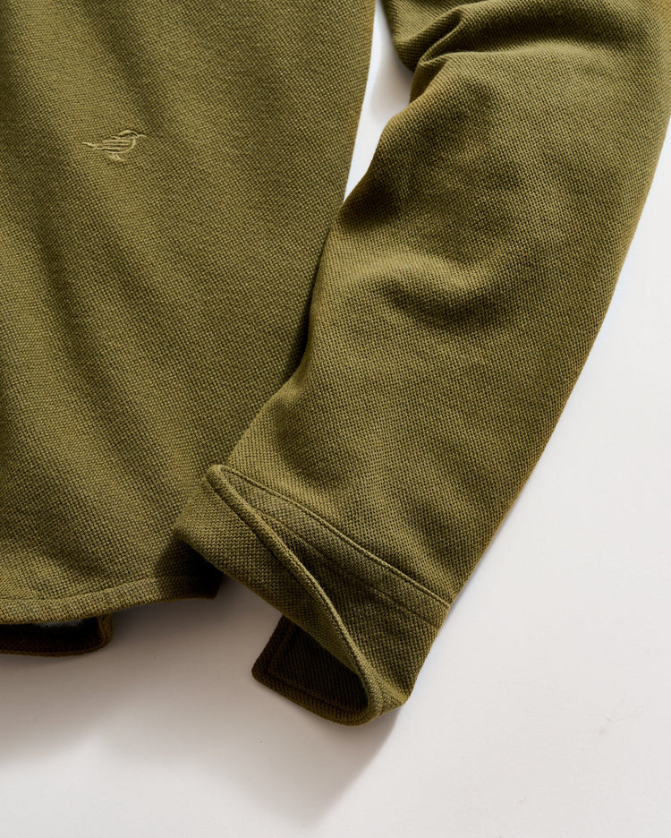 Long Sleeve Knit Yellowhammer Shirt in Olive