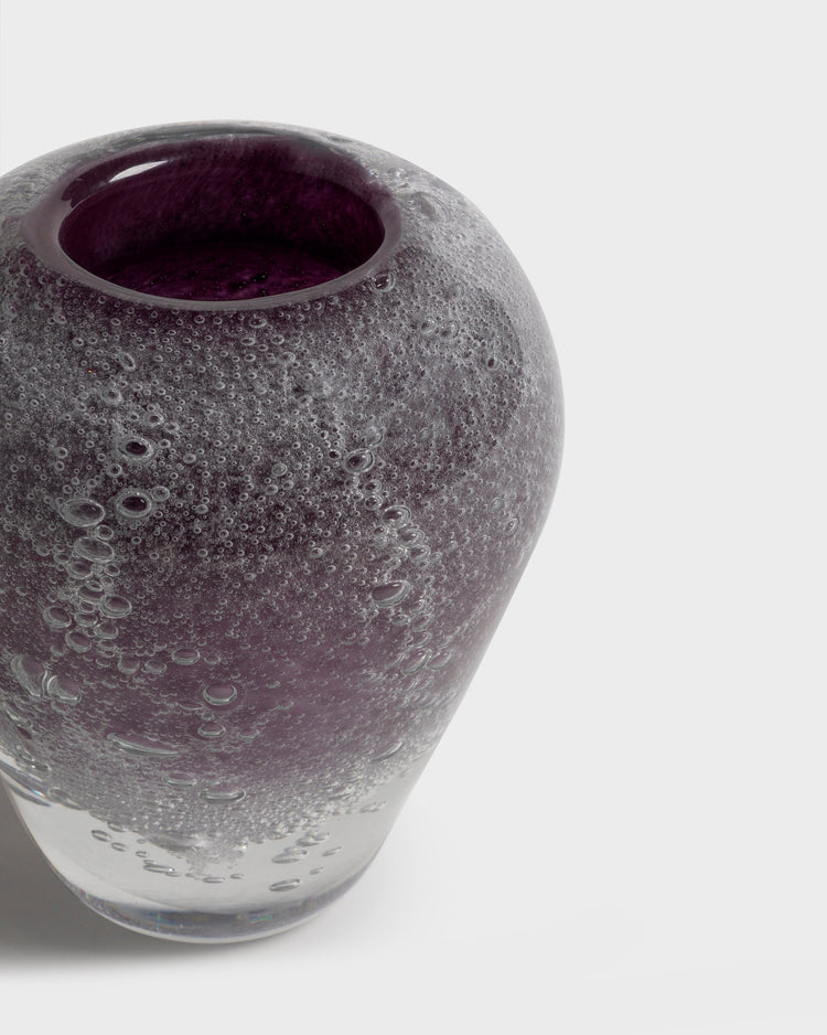 Stellato Glass Vase in Violet