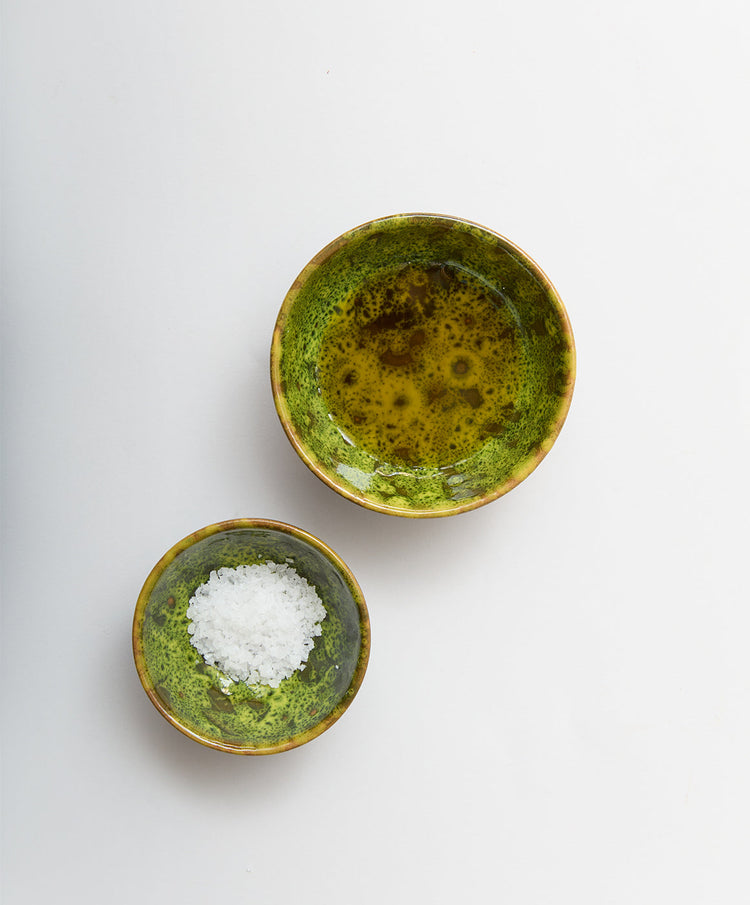 Bosco Terracotta Oil & Salt Dish Set