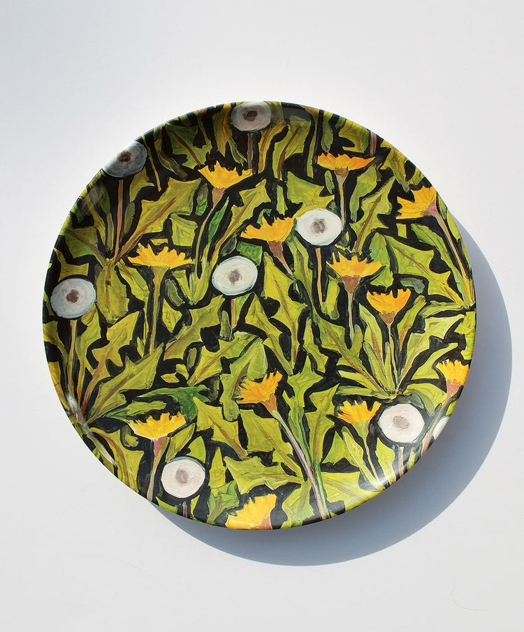 Dandelion 10 Inch Melamine Plate