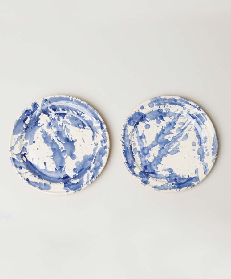 Blue Splatterware Side Plate