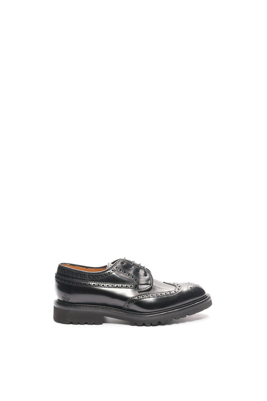 Guinevere Brogue Derby Shoes in Black
