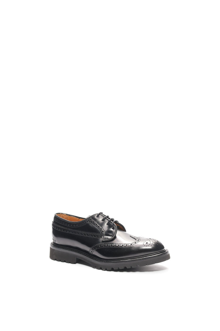 Guinevere Brogue Derby Shoes in Black