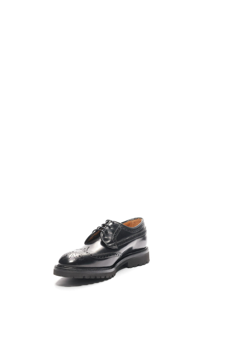 Guinevere Brogue Derby Shoes in Black