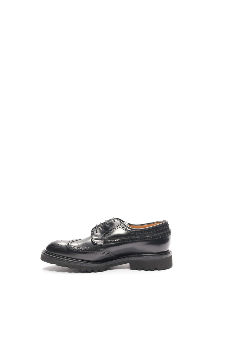Guinevere Brogue Derby Shoes in Black