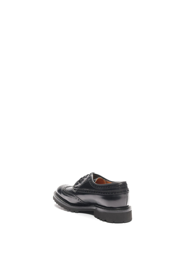 Guinevere Brogue Derby Shoes in Black