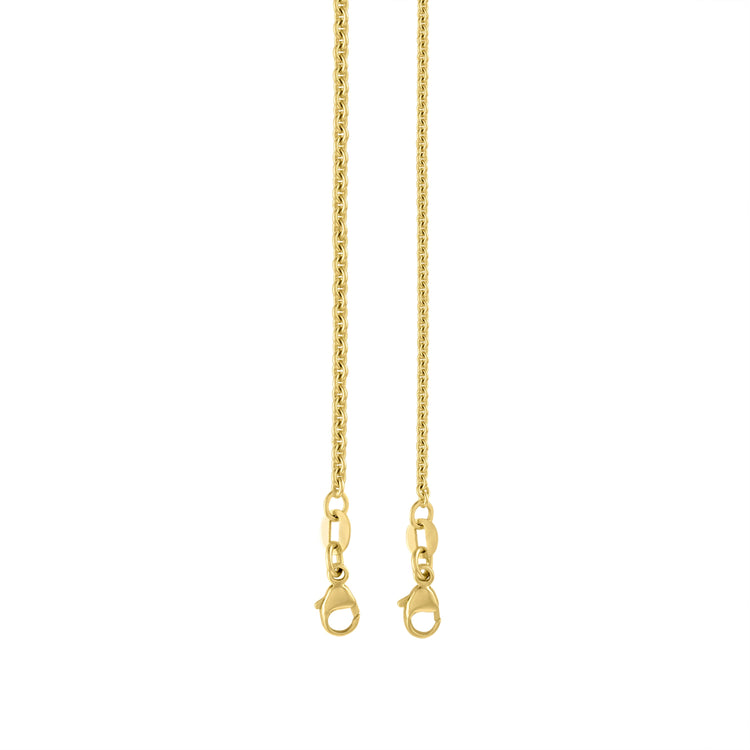 14k Yellow Gold Classic Fine Round Cable Chain