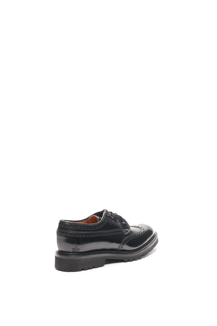 Guinevere Brogue Derby Shoes in Black