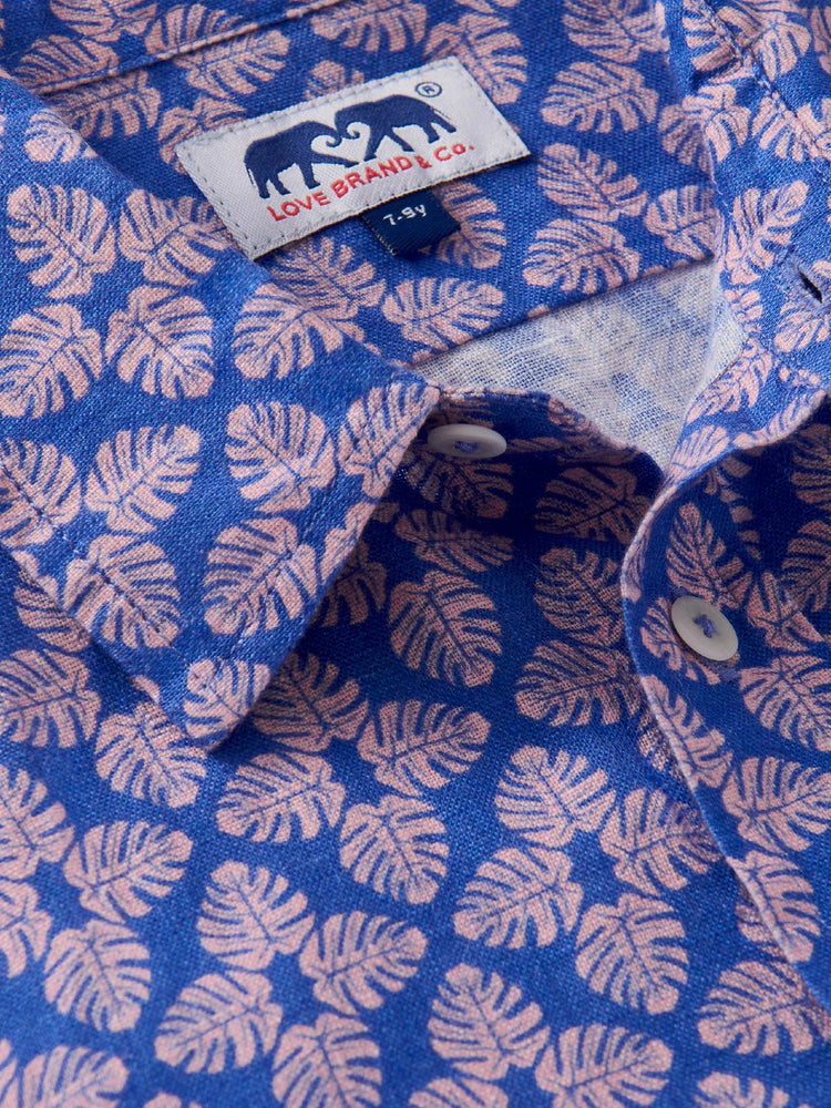 Kids Palm Paradise Abaco Linen Shirt