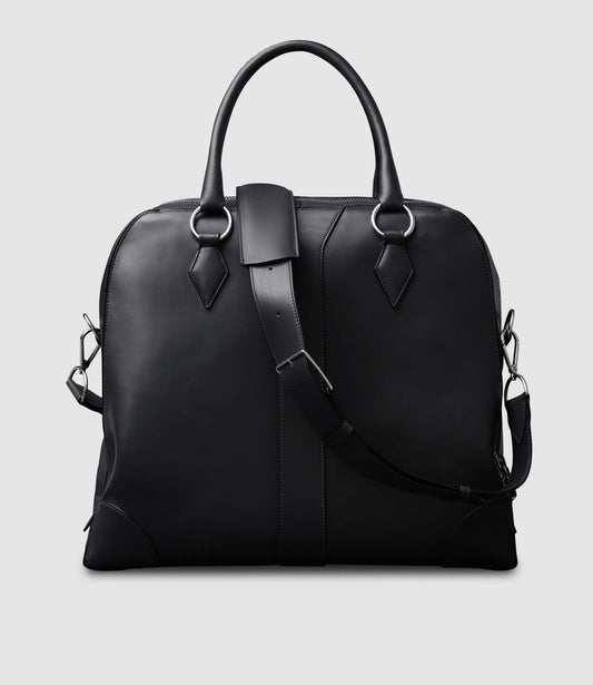 Le Petit Voyage Briefcase in Black Calfskin