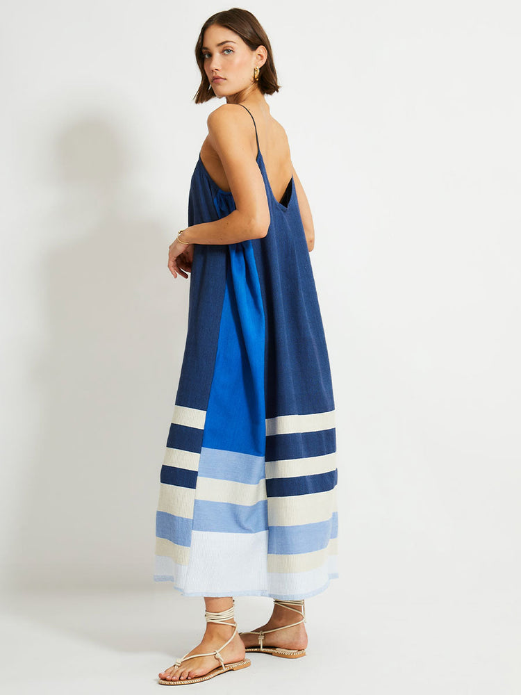 Nia Slip Dress in Betami Azure