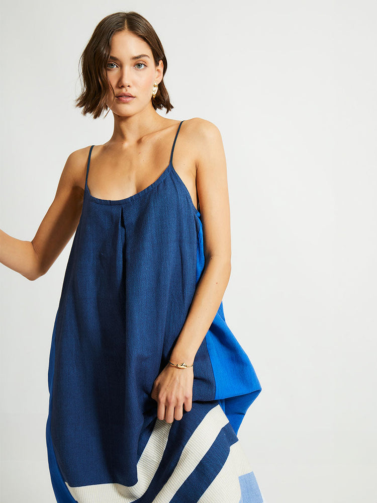 Nia Slip Dress in Betami Azure