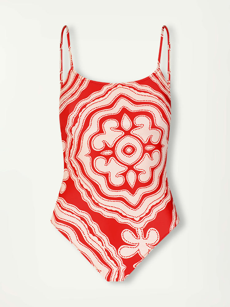 Elene One-Piece in Niku Red
