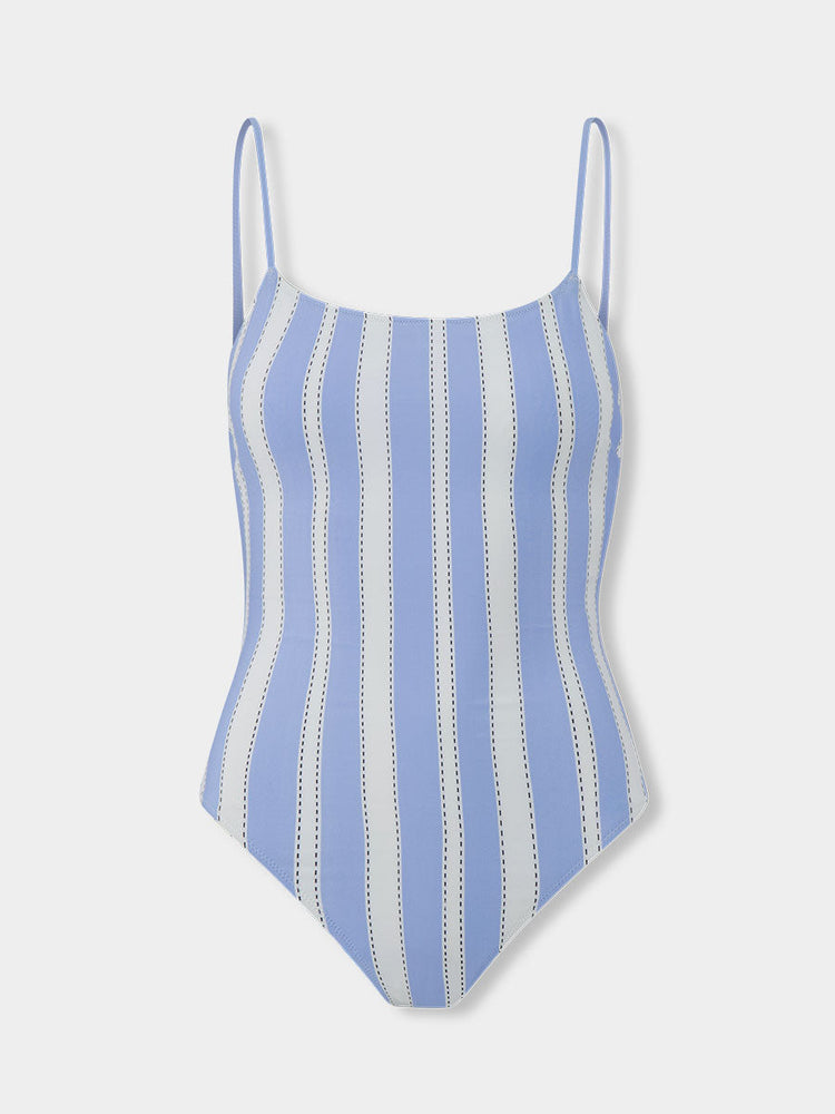 Elene One Piece in Debre Sky