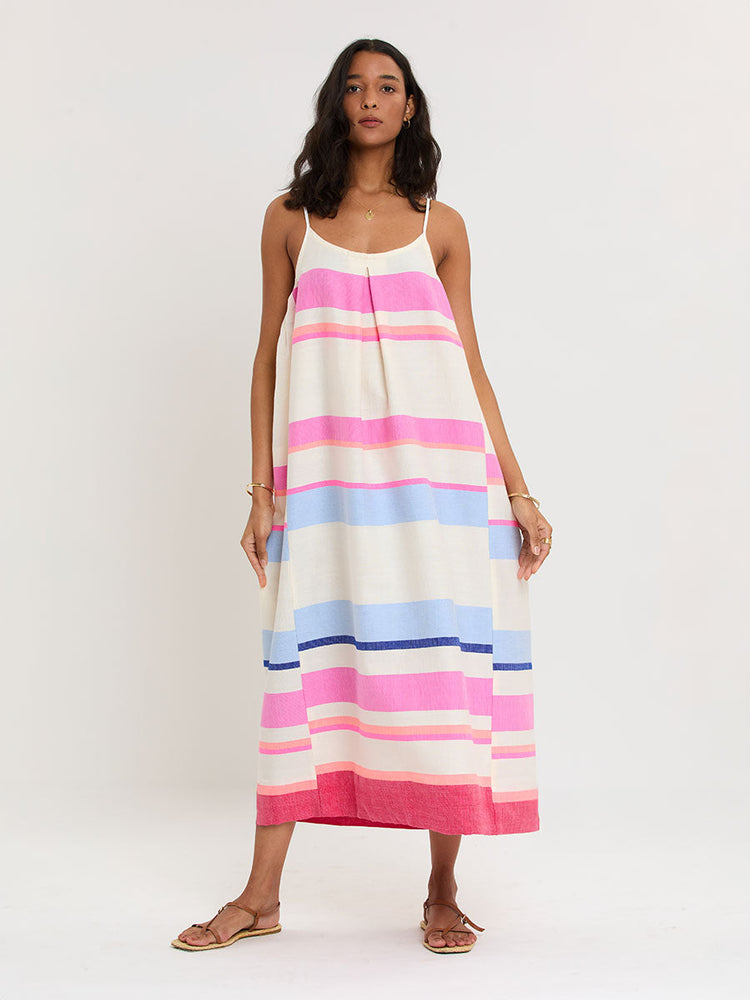 Nia Slip Dress in Desita Pink