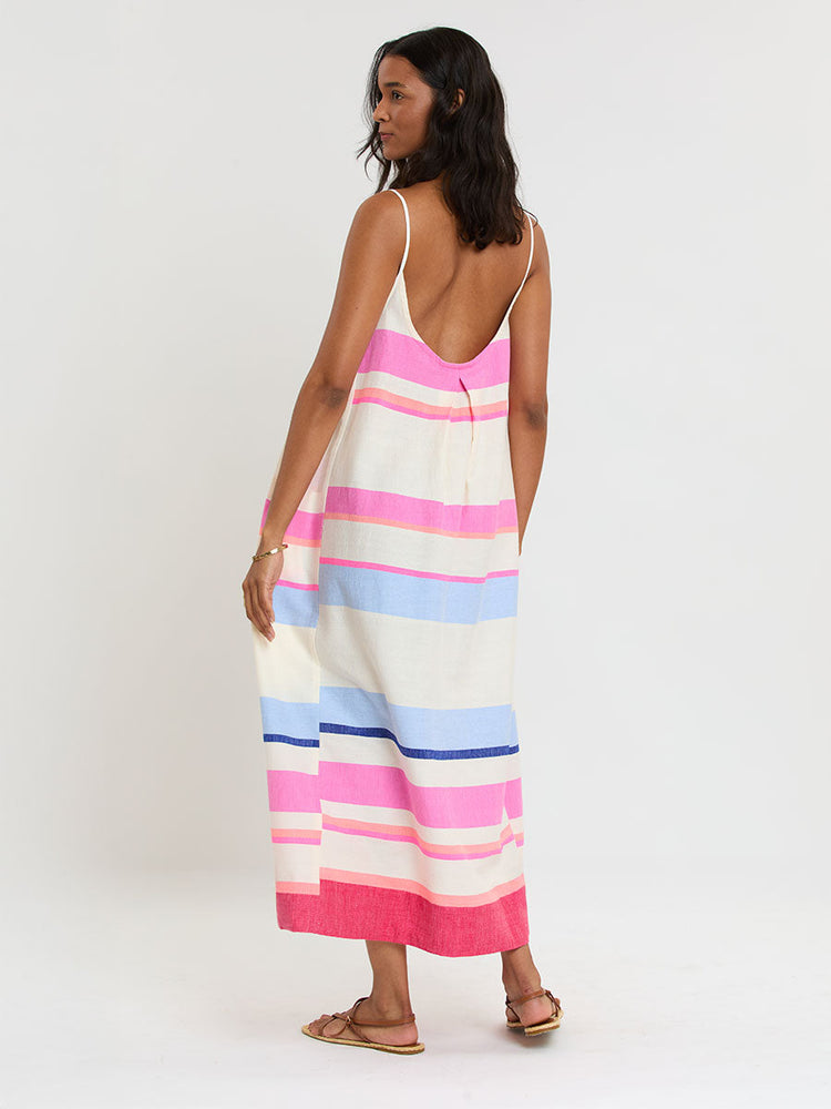 Nia Slip Dress in Desita Pink