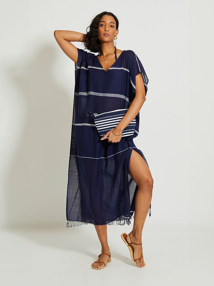 Cora Pouch in Eshe Navy