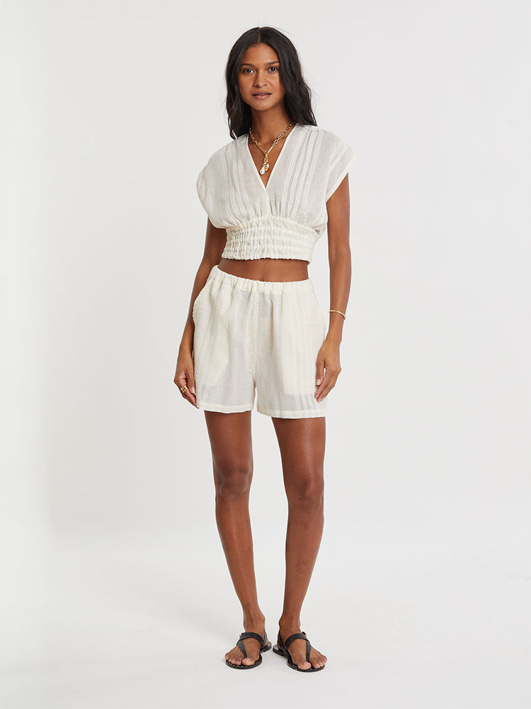 Safia Shorts in Lacee Cream