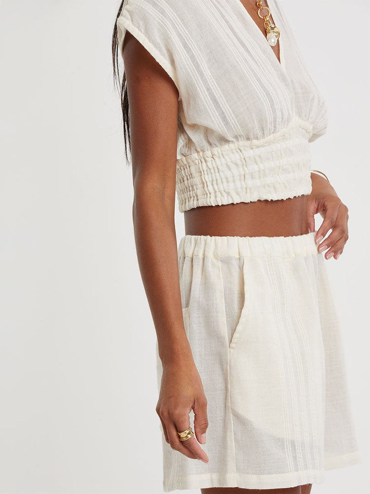 Safia Shorts in Lacee Cream